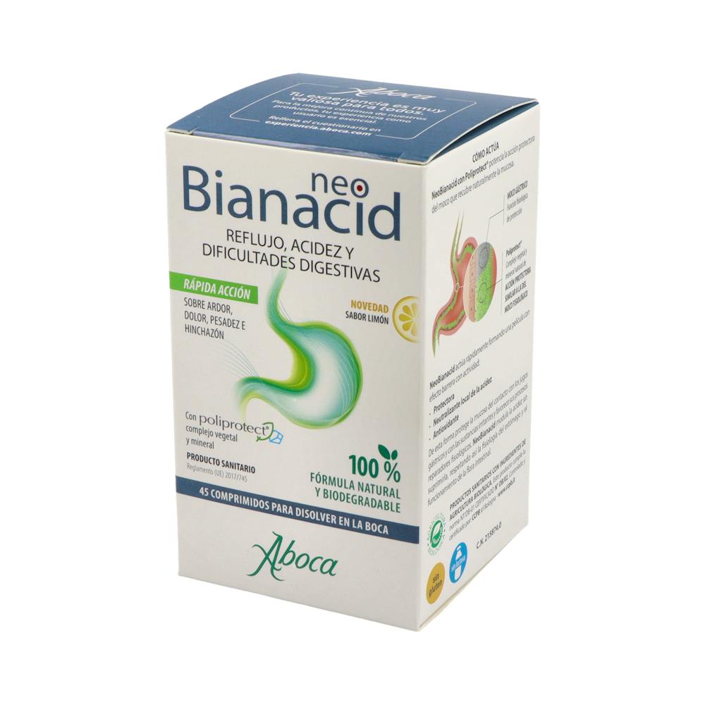 NEOBIANACID 45 COMPRIMIDOS SABOR LIMON