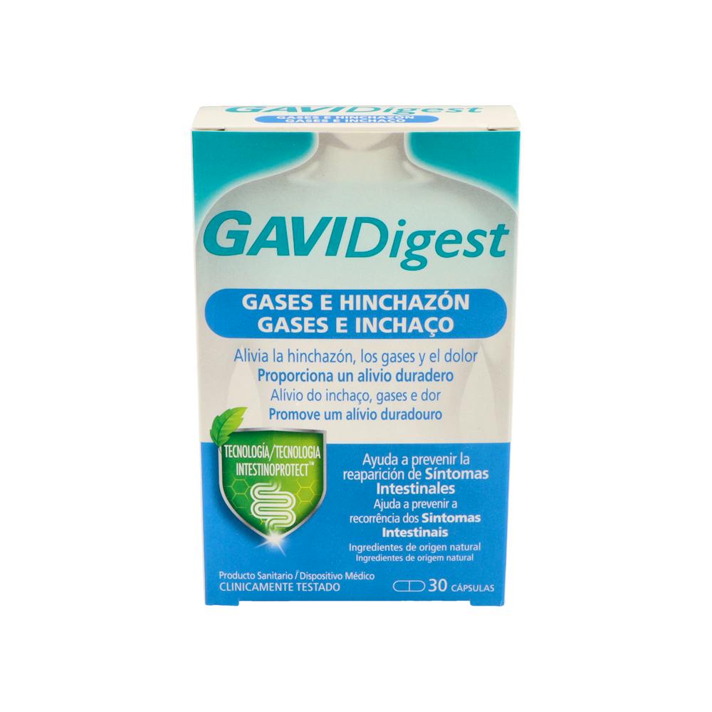 GAVIDIGEST GASES E HINCHAZON 30 CAPSULAS