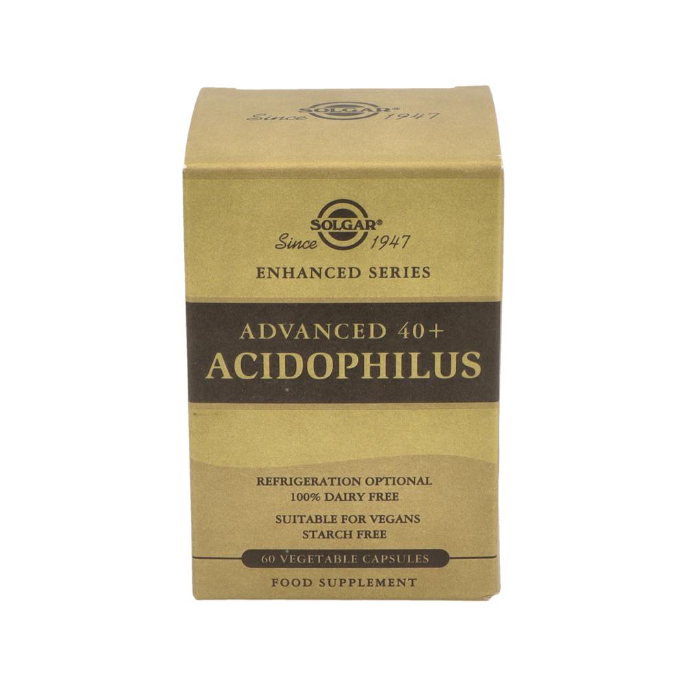 SOLGAR ADVANCED 40+ ACIDOPHILUS 60 CAPSULAS VEGETALES