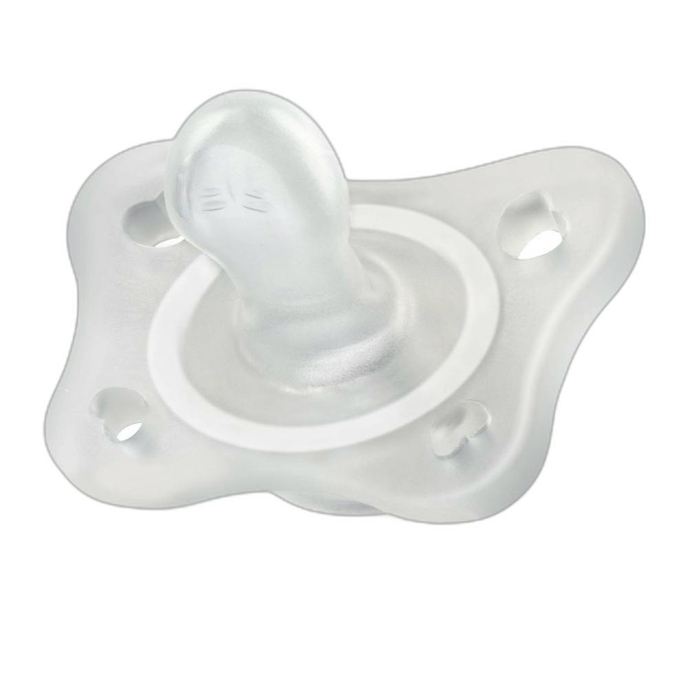 CHUPETE SILICONA CHICCO PHYSIOFORMA MINI SOFT 0 2 MESES 1 UNIDAD COLOR TRANSPARENTE
