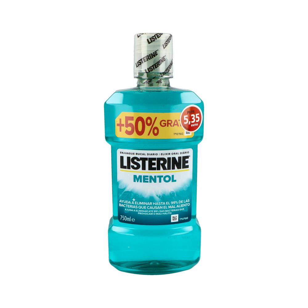 LISTERINE MENTOL 750 ML PACK AHORRO