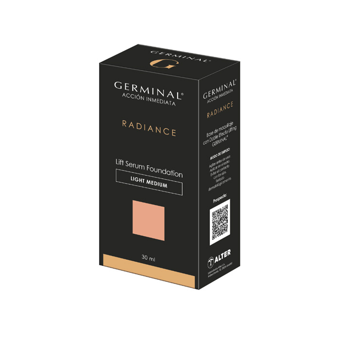 GERMINAL ACCION INMEDIATA RADIANCE LIFT SERUM FOUNDATION 1 FRASCO 30 ML COLOR LIGHT MEDIUM