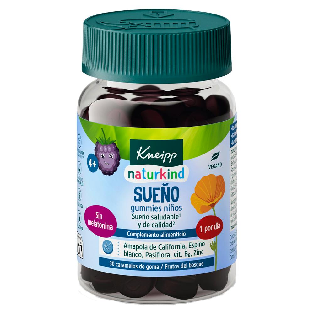 KNEIPP GUMMIES NIÑOS SUEÑO 30 CARAMELOS DE GOMA SABOR FRUTOS DEL BOSQUE
