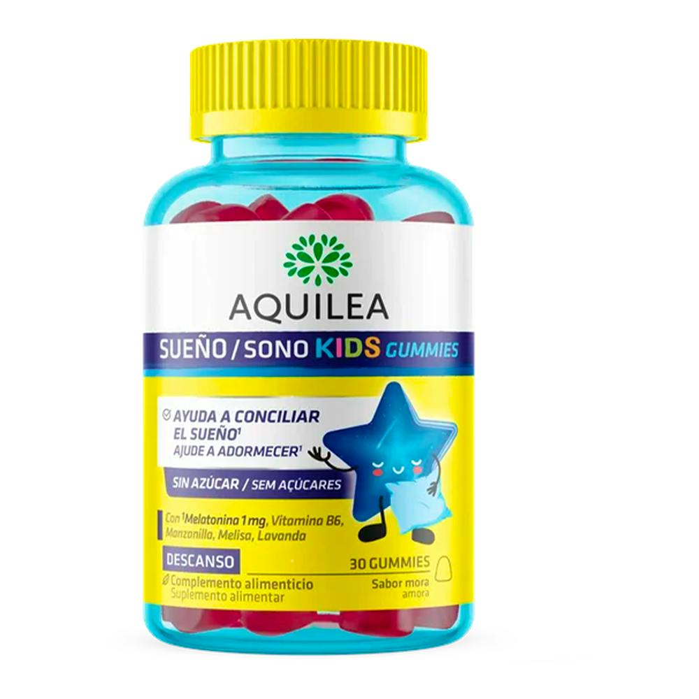 AQUILEA SUEÑO KIDS GUMMIES 30 GUMMIES SABOR MORA