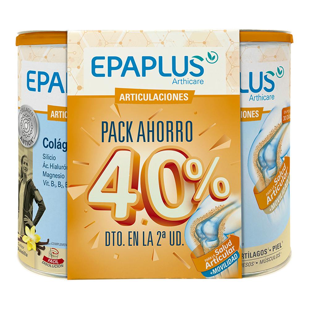 EPAPLUS ARTHICARE POLVO ANTIOX 60 DIAS 2 ENVASES 328 G VAINILLA