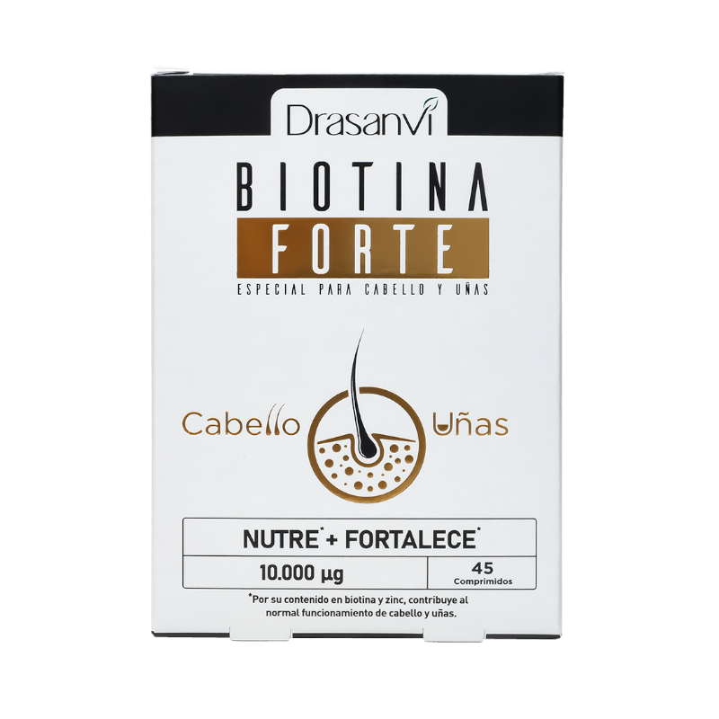 BIOTINA FORTE DRASANVI 10000 MICROGRAMOS 45 COM