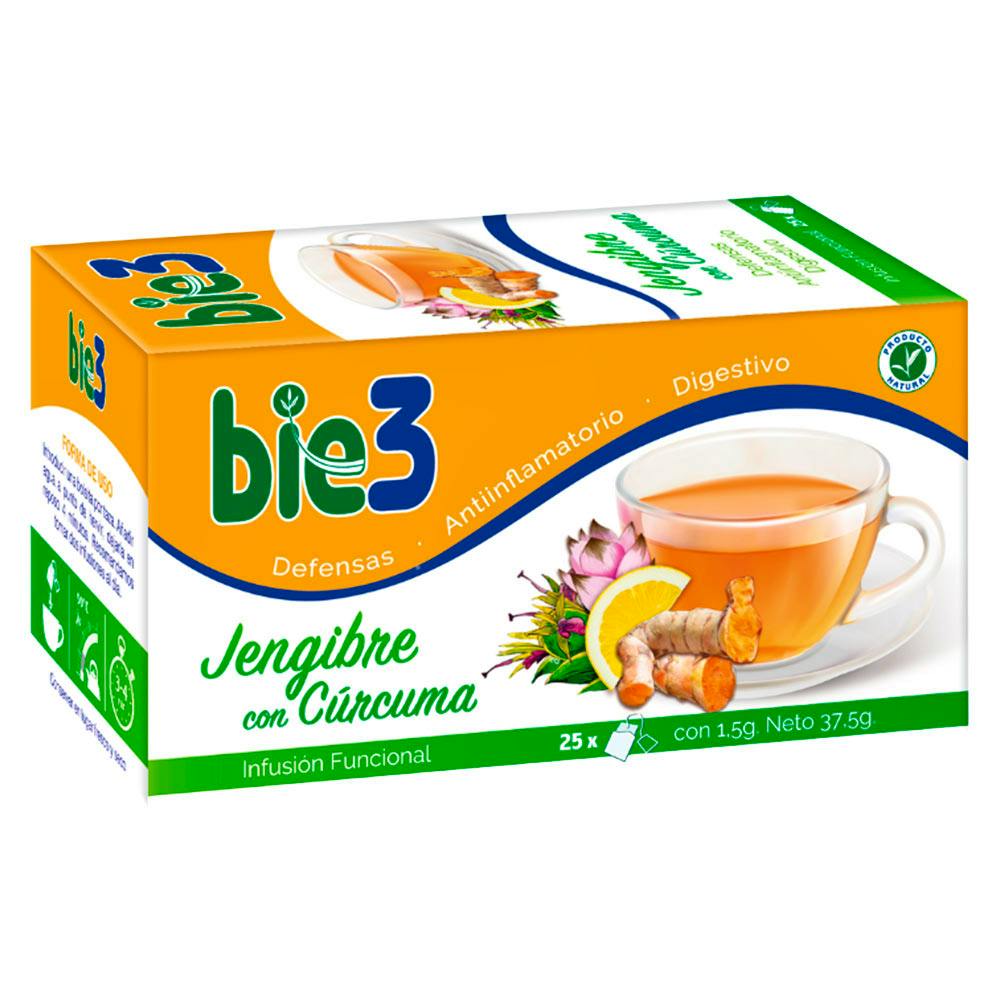 BIE3 JENJIBRE CON CURCUMA 25 BOLSITAS 15 G