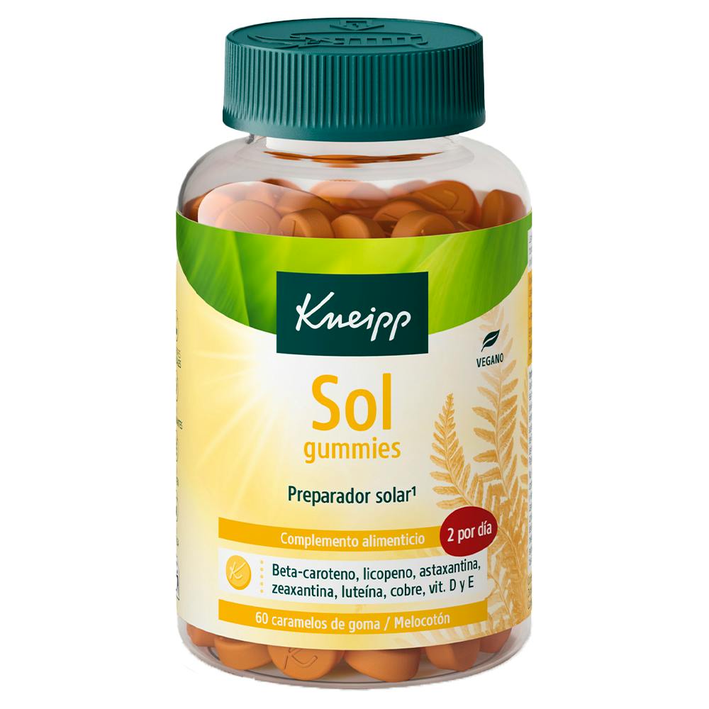 KNEIPP SOL GUMMIES 60 CARAMELOS DE GOMA SABOR MELOCOTON