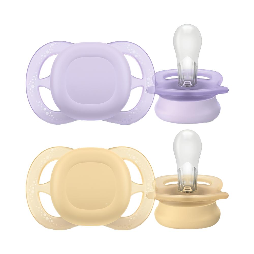 CHUPETE SILICONA PHILIPS AVENT ULTRA START 0 2 MESES 2 UNIDADES NIÑA LISO