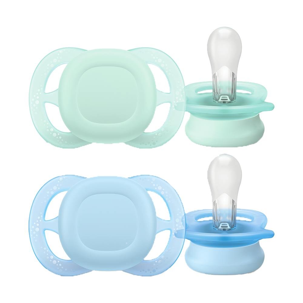 CHUPETE SILICONA PHILIPS AVENT ULTRA START 0 2 MESES 2 UNIDADES NIÑO LISO