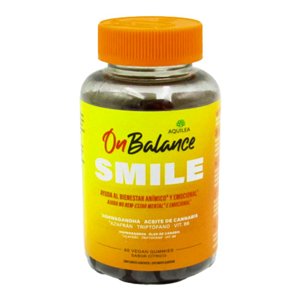 AQUILEA ONBALANCE SMILE 60 GOMINOLAS SABOR CITRICO