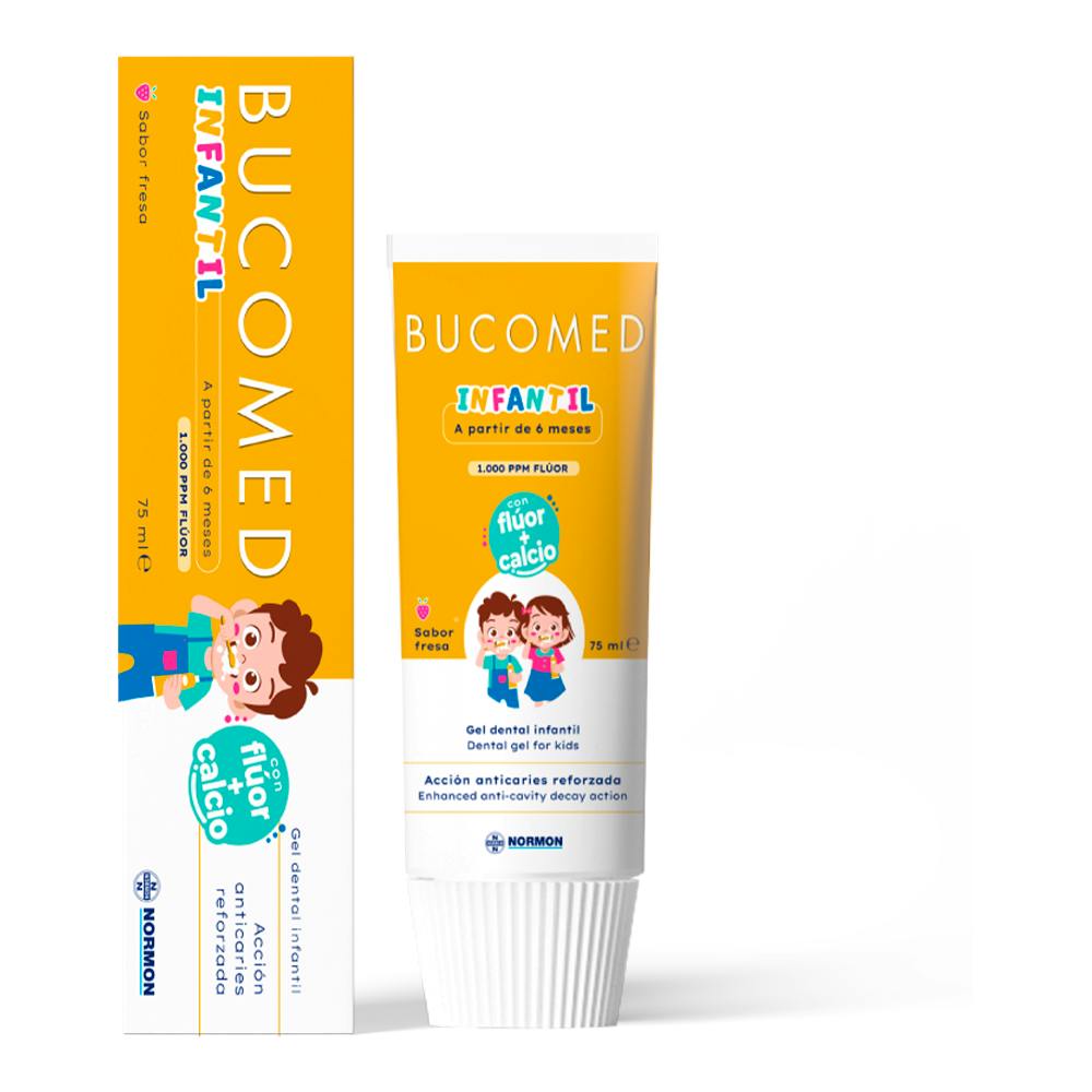 BUCOMED GEL DENTAL INFANTIL 1 TUBO 75 ml SABOR FRESA