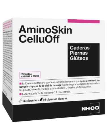 AMINOSKIN CELLUOFF 56 CAPSULAS + 56 CAPSULAS BLANDAS