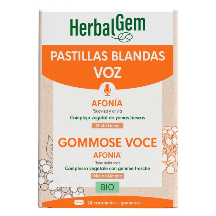HERBALGEM PASTILLAS BLANDAS VOZ BIO; 24UDS