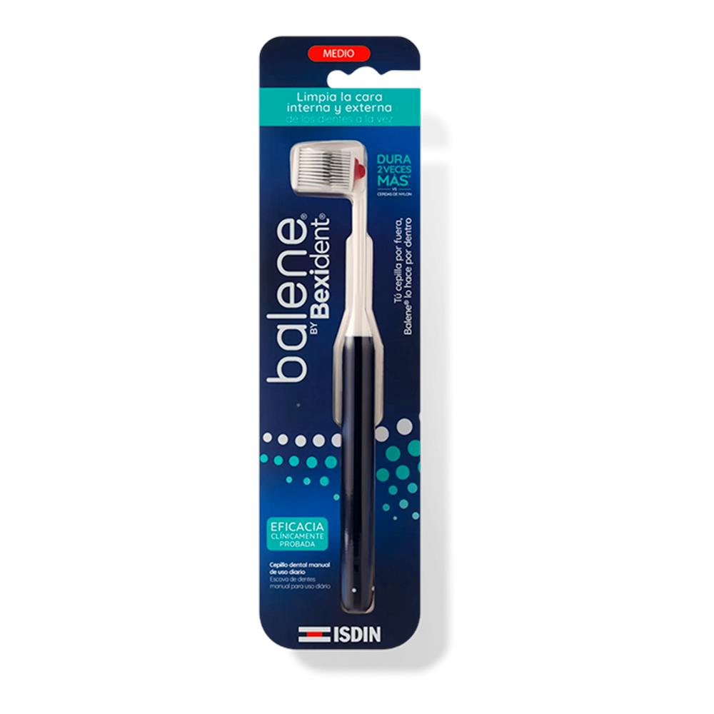CEPILLO DENTAL ADULTO BALENE BY BEXIDENT 1 UNIDAD DUREZA MEDIA COLOR AZUL