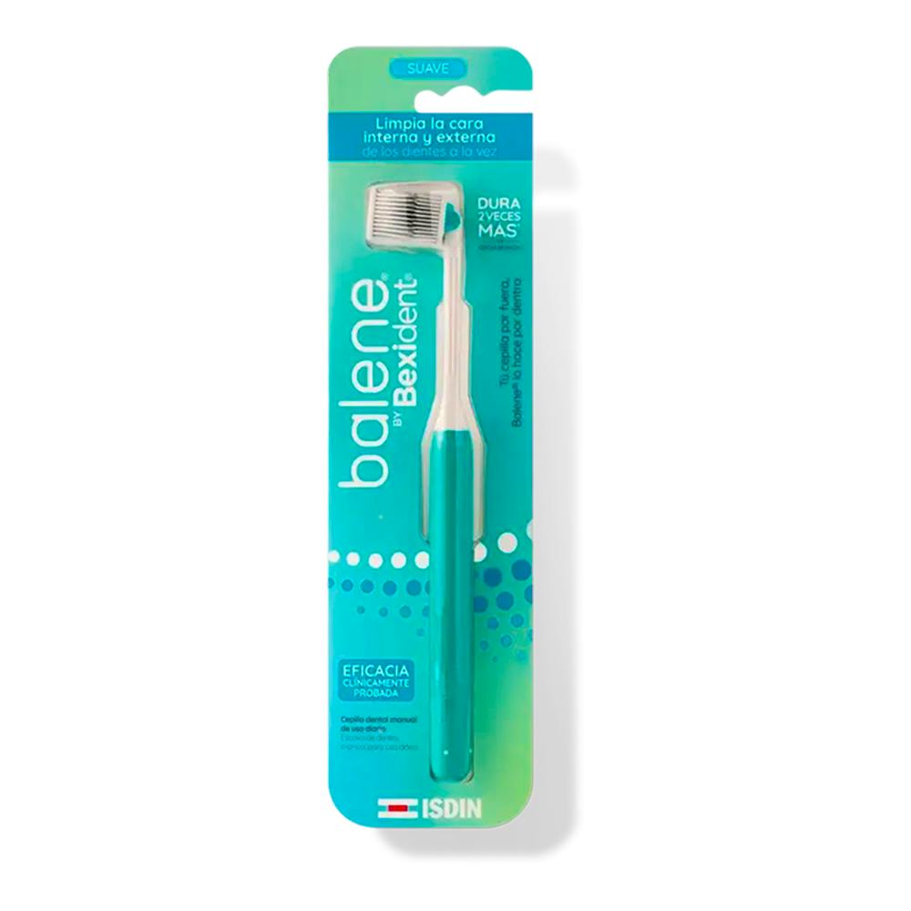 CEPILLO DENTAL ADULTO BALENE BY BEXIDENT 1 UNIDAD DUREZA SUAVE COLOR AGUAMARINA