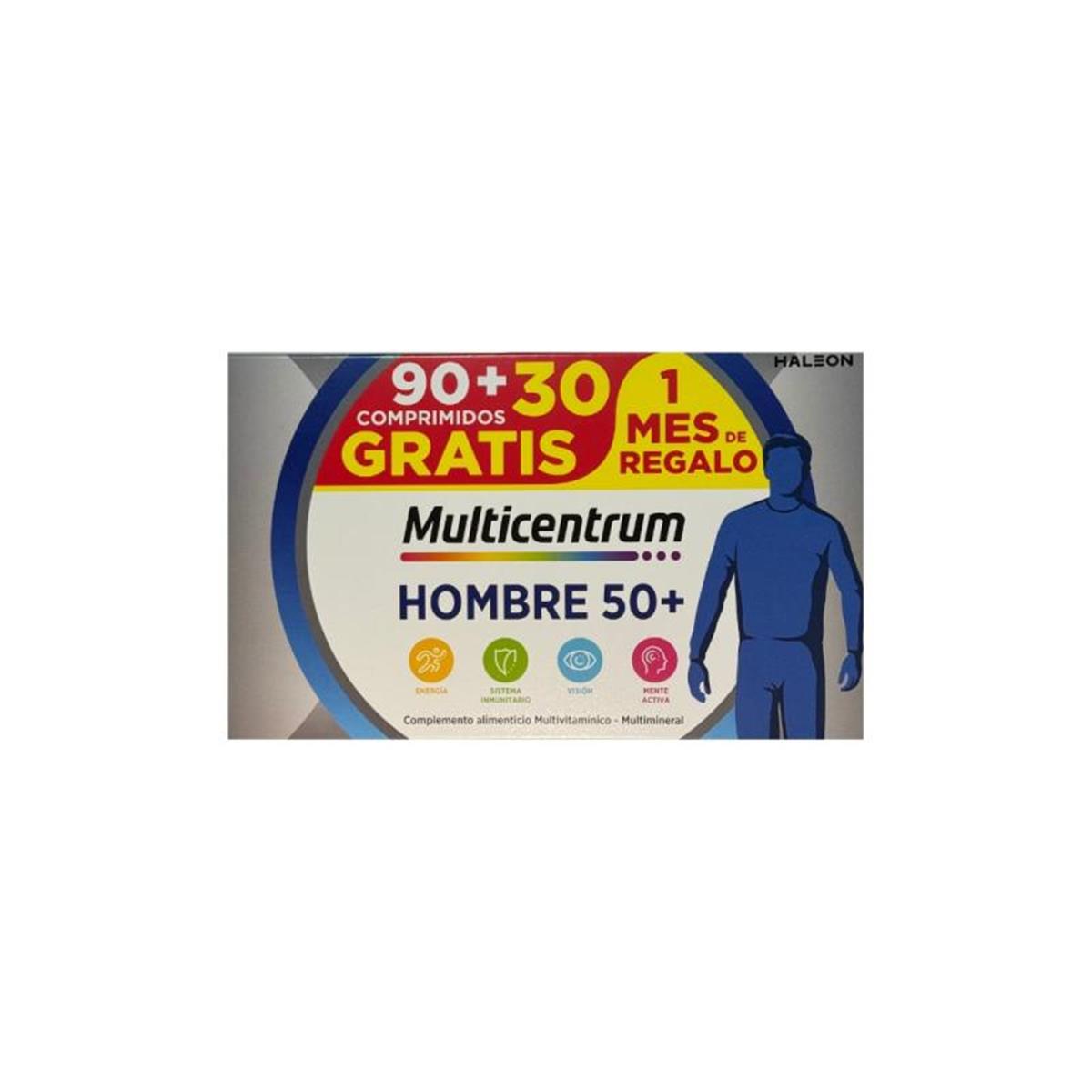 MULTICENTRUM HOMBRE 50+ 90 COMPRIMIDOS + 30 COMPRIMIDOS
