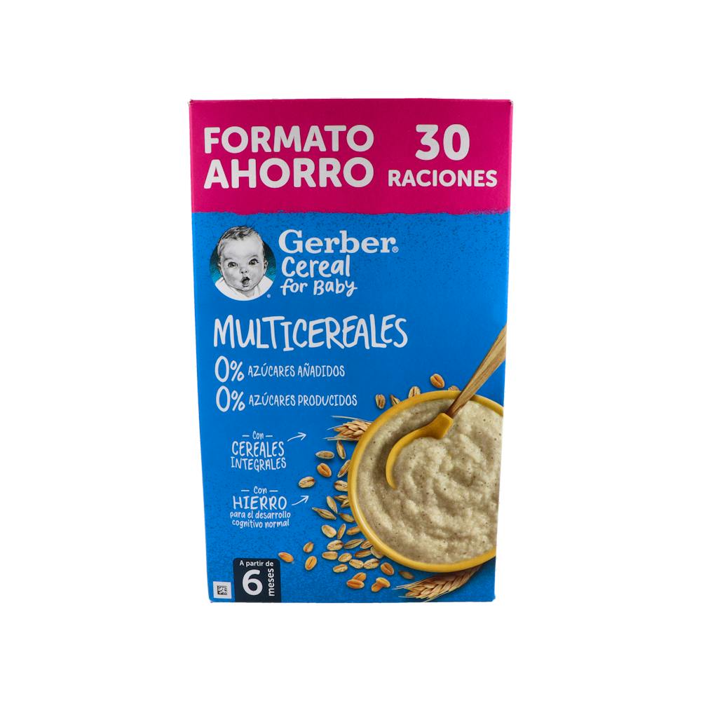 GERBER MULTICEREALES 0 % AZUCARES AÑADIDOS 1 ESTUCHE 510 G FORMATO AHORRO