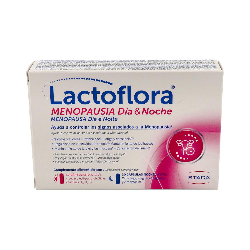 LACTOFLORA MENOPAUSIA DIA & NOCHE 30 CAPSULAS DIA + 30 CAPSULAS NOCHE