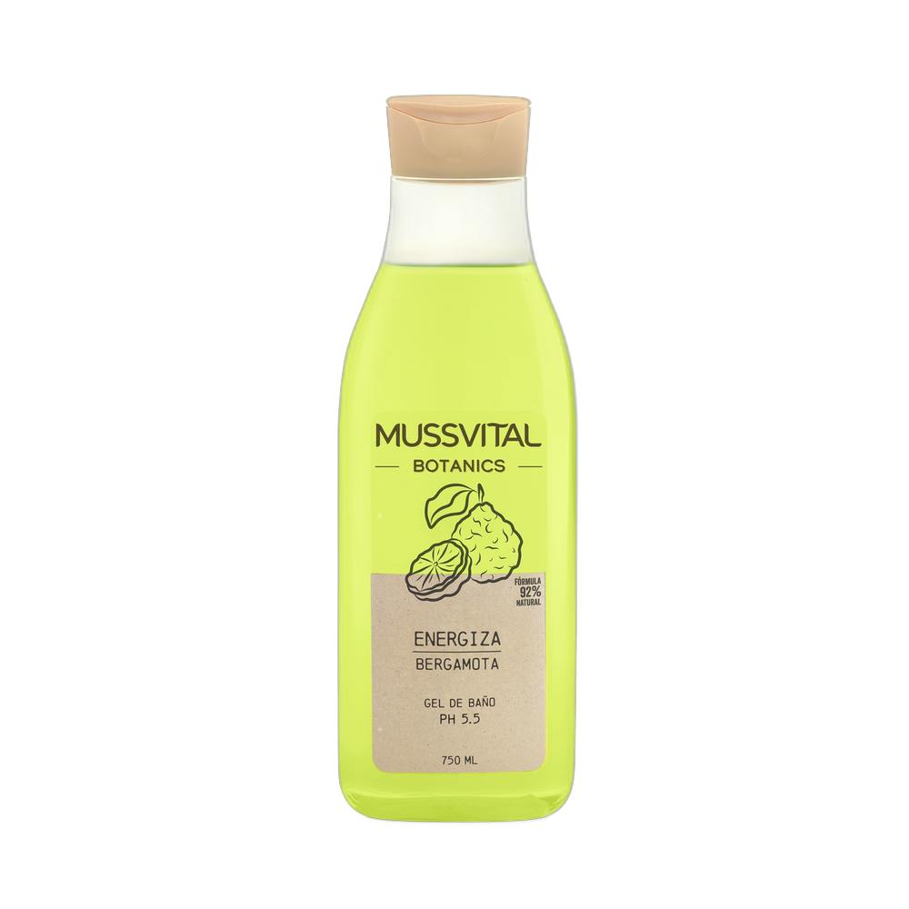 MUSSVITAL BOTANICS GEL BERGAMOTA 1 ENVASE 750 ml