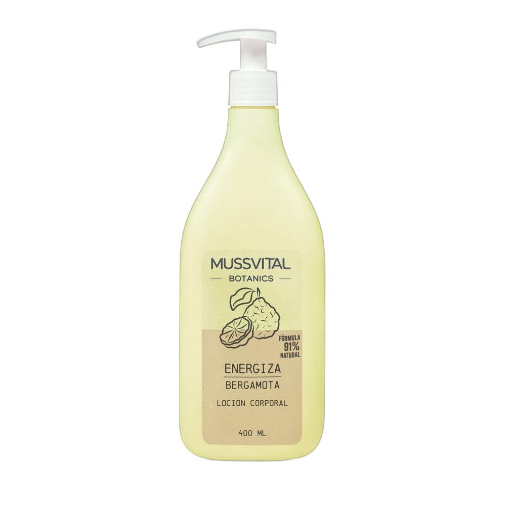 MUSSVITAL BOTANICS LOCION BERGAMOTA 1 ENVASE 400 ML
