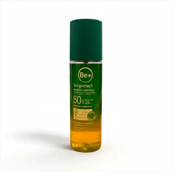 BE+ SKINPROTECT BIFASICO SPF 50 ANTIOXIDANTE 1 ENVASE 200 ML