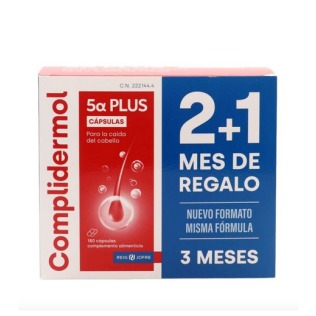 COMPLIDERMOL 5ALFA PLUS 180 CAPSULAS PACK 2 + 1