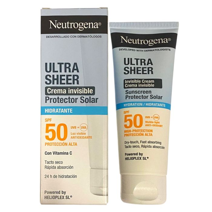 NEUTROGENA ULTRA SHEER CREMA INVISIBLE HIDRATANTE SPF 50 1 ENVASE 50 ML