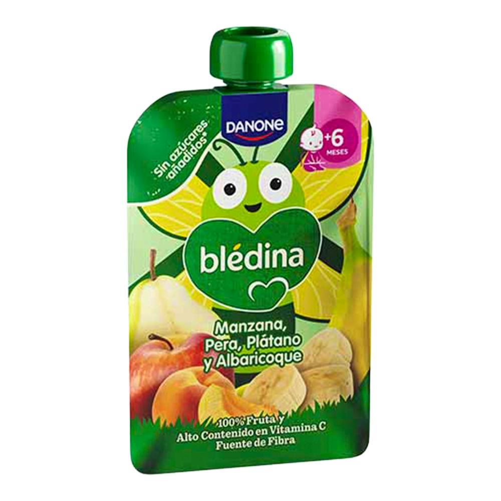 BLEDINA POUCH MANZANA PERA PLATANO Y ALBARICOQUE 1 POUCH 100 G