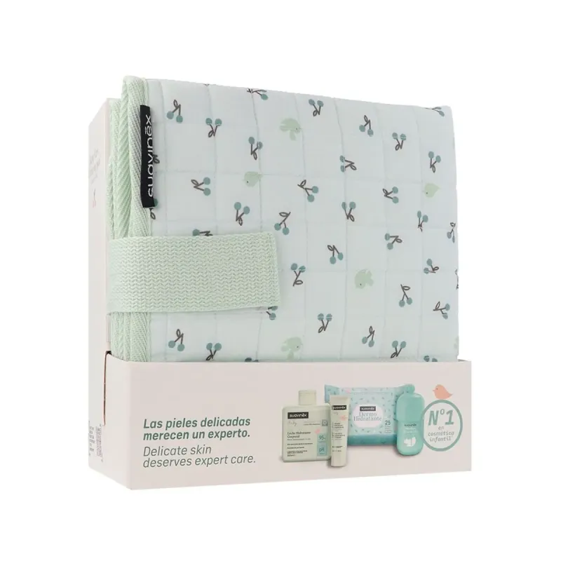 SUAVINEX CANASTILLA BABY CARE CHANGING PAD 26 BIRDIES SET COLOR VERDE