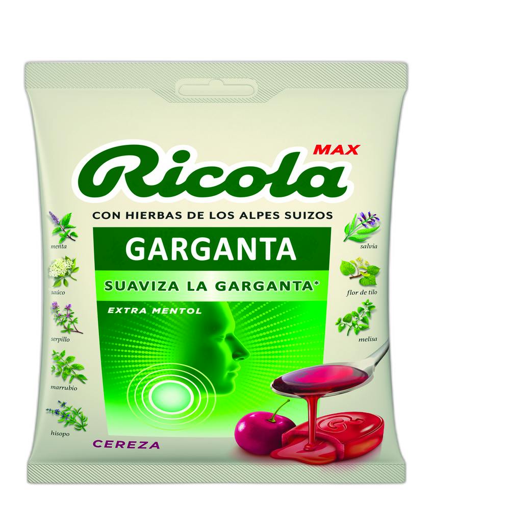 RICOLA MAX CARAMELOS 1 BOLSA 68 G SABOR CEREZA