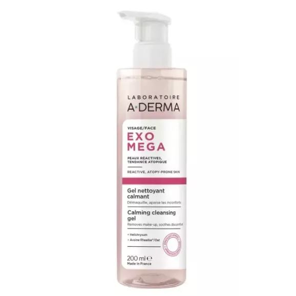ADERMA EXOMEGA FACIAL GEL LIMPIADOR CALMANTE 20