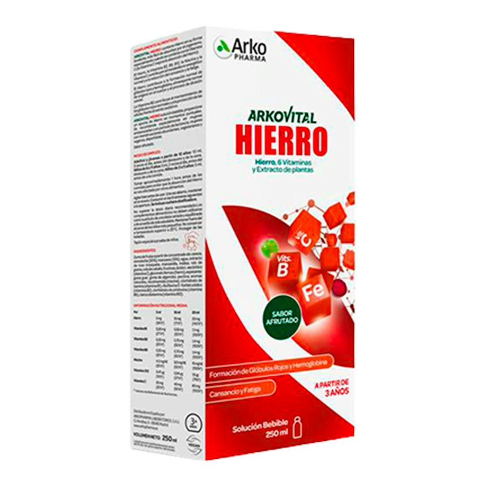 ARKOVITAL HIERRO 1 ENVASE 250 ML SABOR AFRUTADO