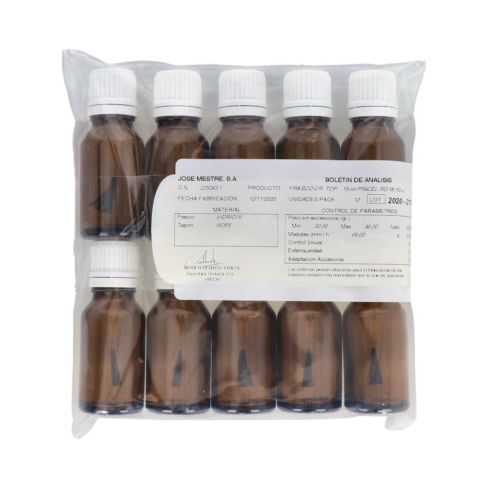 FRASCO CRTOPPINCEL 15 ML 10U M 1