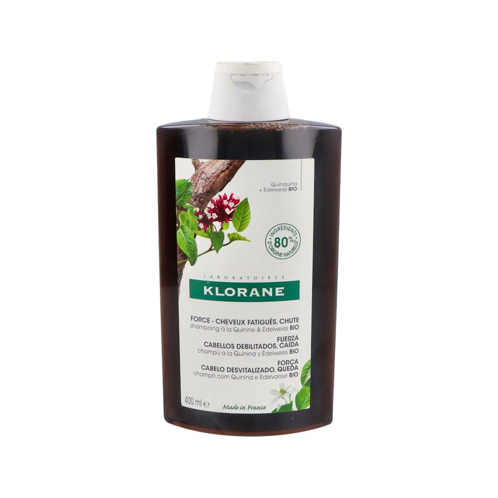 KLORANE CHAMPU QUININA VIT B 400ML DUPLO