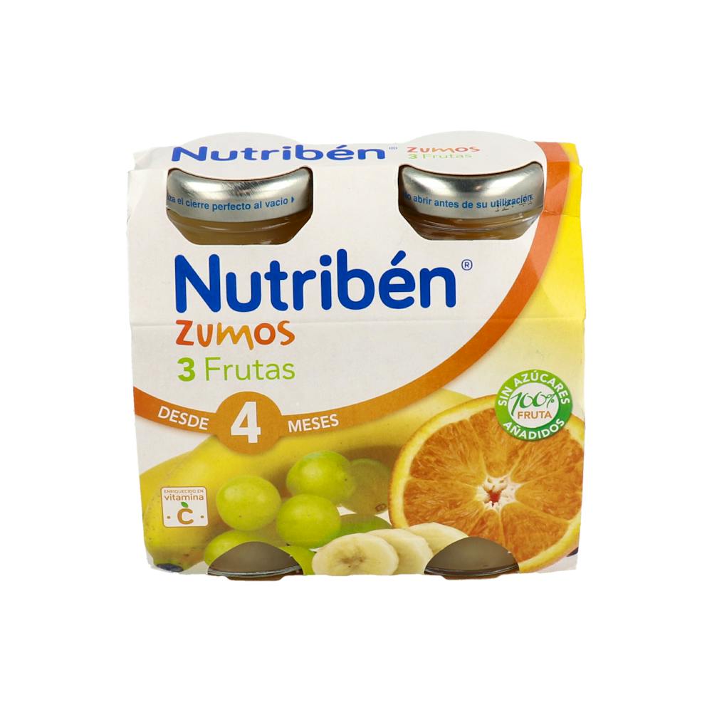 NUTRIBEN ZUMO 3 FRUTAS 2 ENVASES 130 ML BIPACK