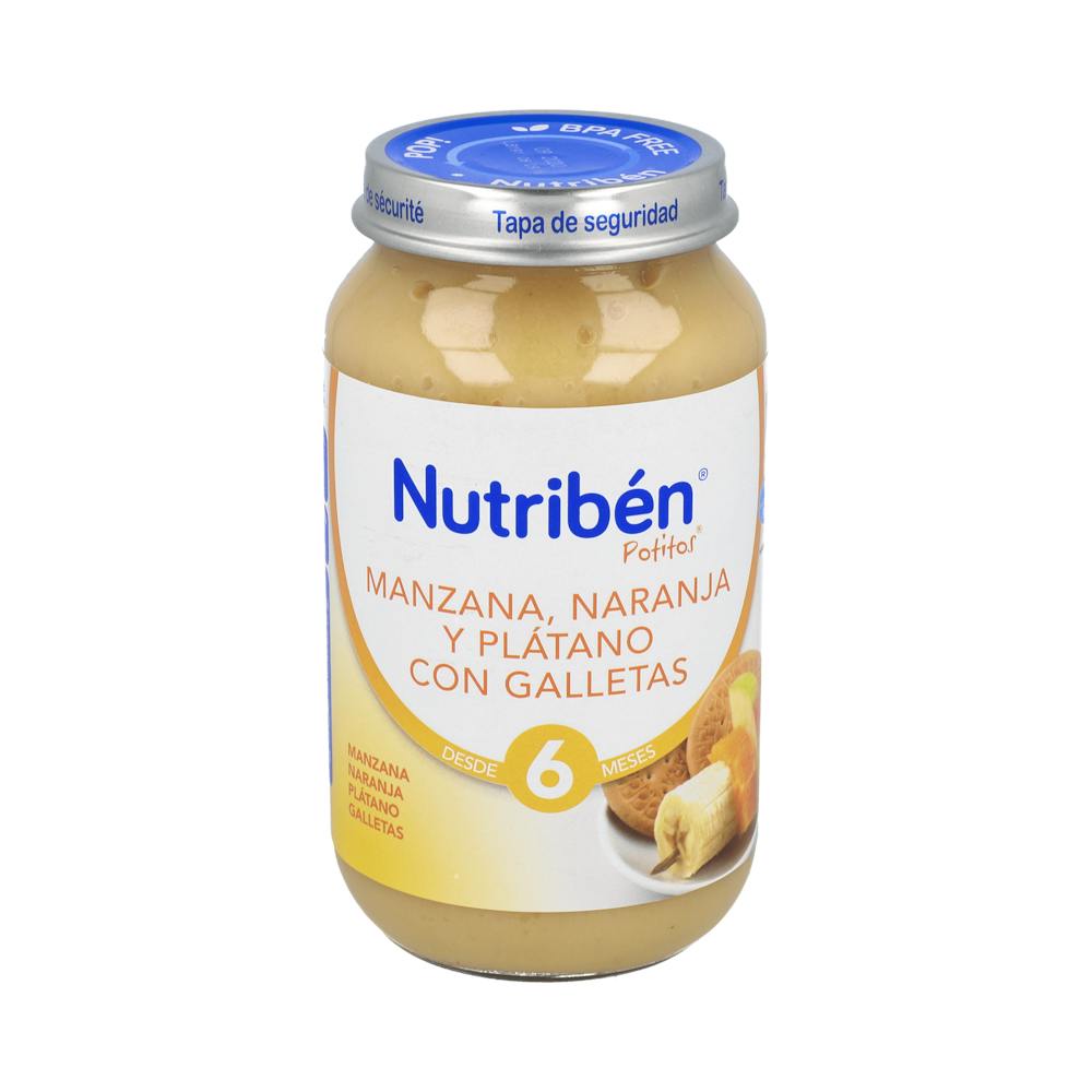 NUTRIBEN MANZANA NARANJA PLATANO Y GALLETA 1 POTITO GRANDOTE 250 G