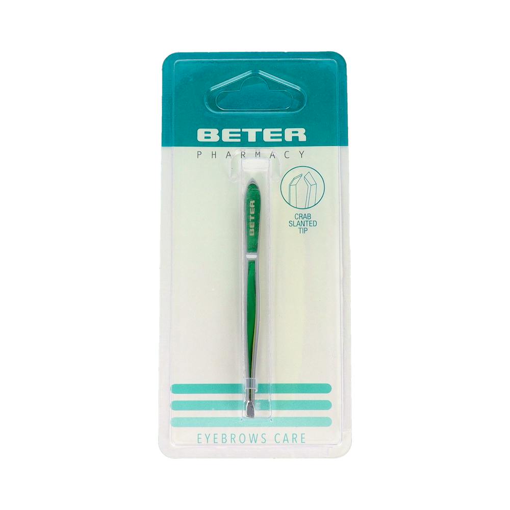 PINZAS DEPILAR BETER PUNTA CANGREJO CROMADA 93 CM