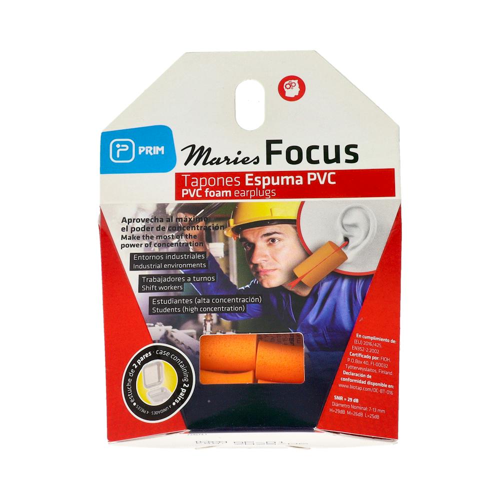 PRIM TAPONES OIDOS ESPUMA PVC MARIES FOCUS 4 U