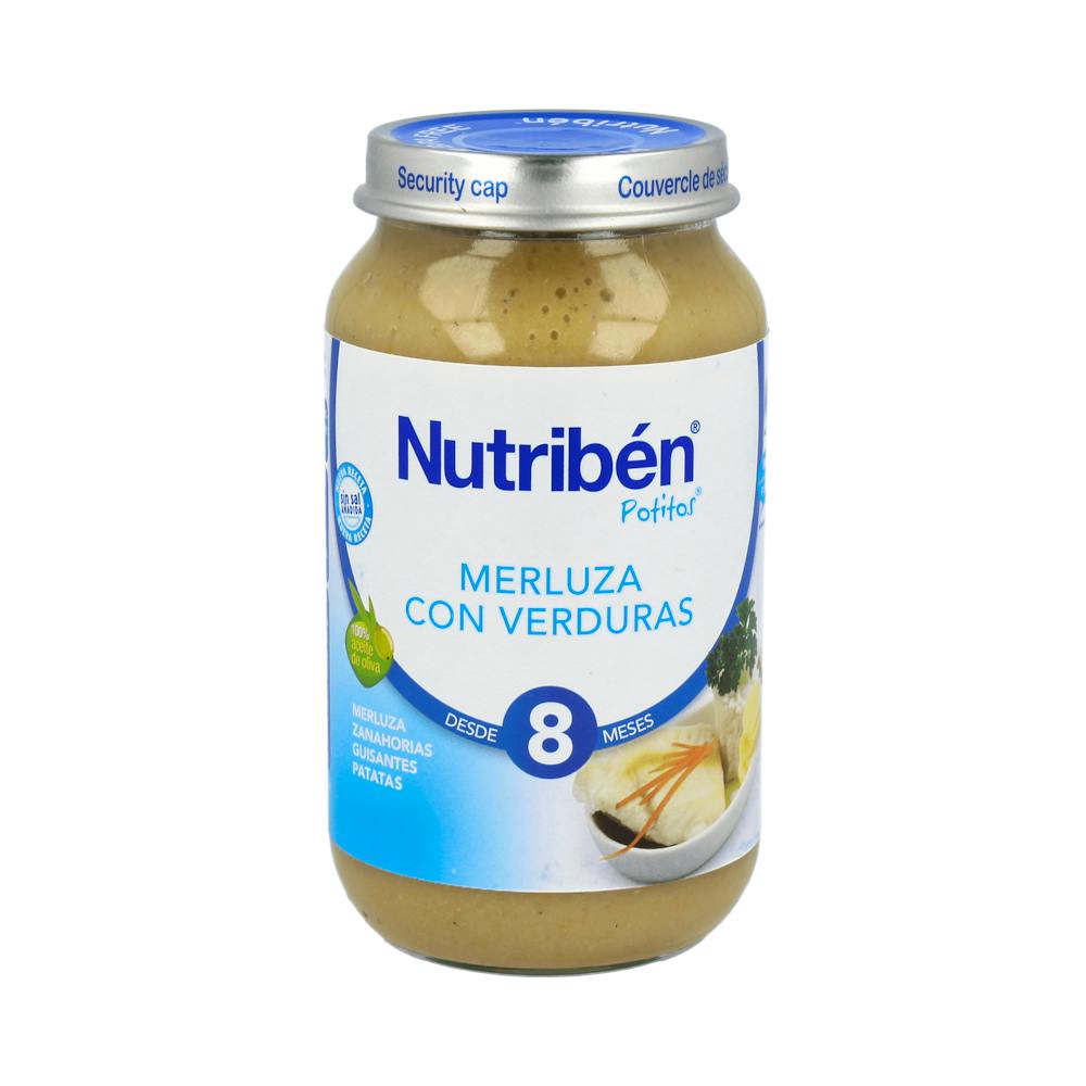 NUTRIBEN MERLUZA CON VERDURA 1 POTITO GRANDOTE 250 G