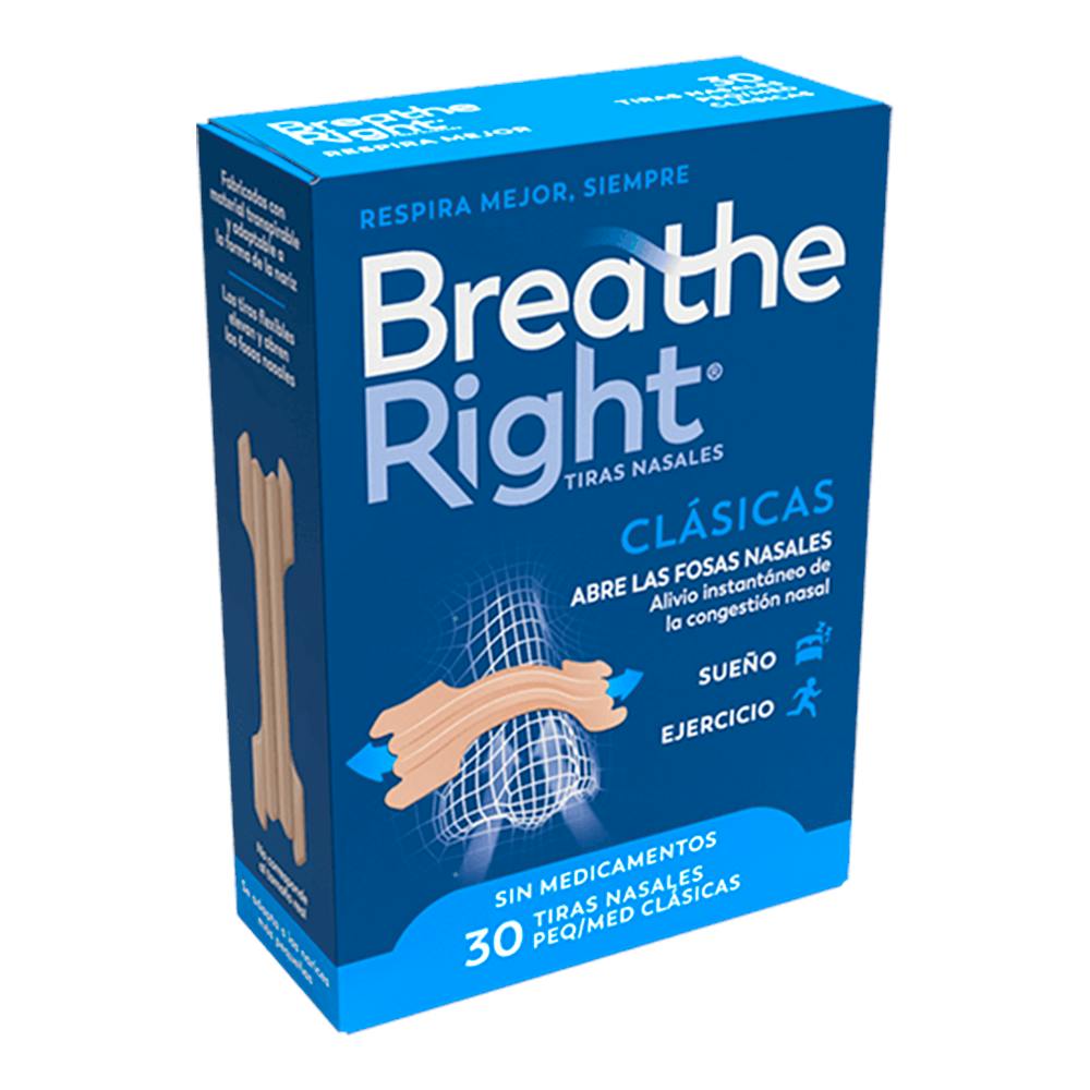 BREATHE RIGHT TIRA NASAL COLOR T PEQMED 30 U