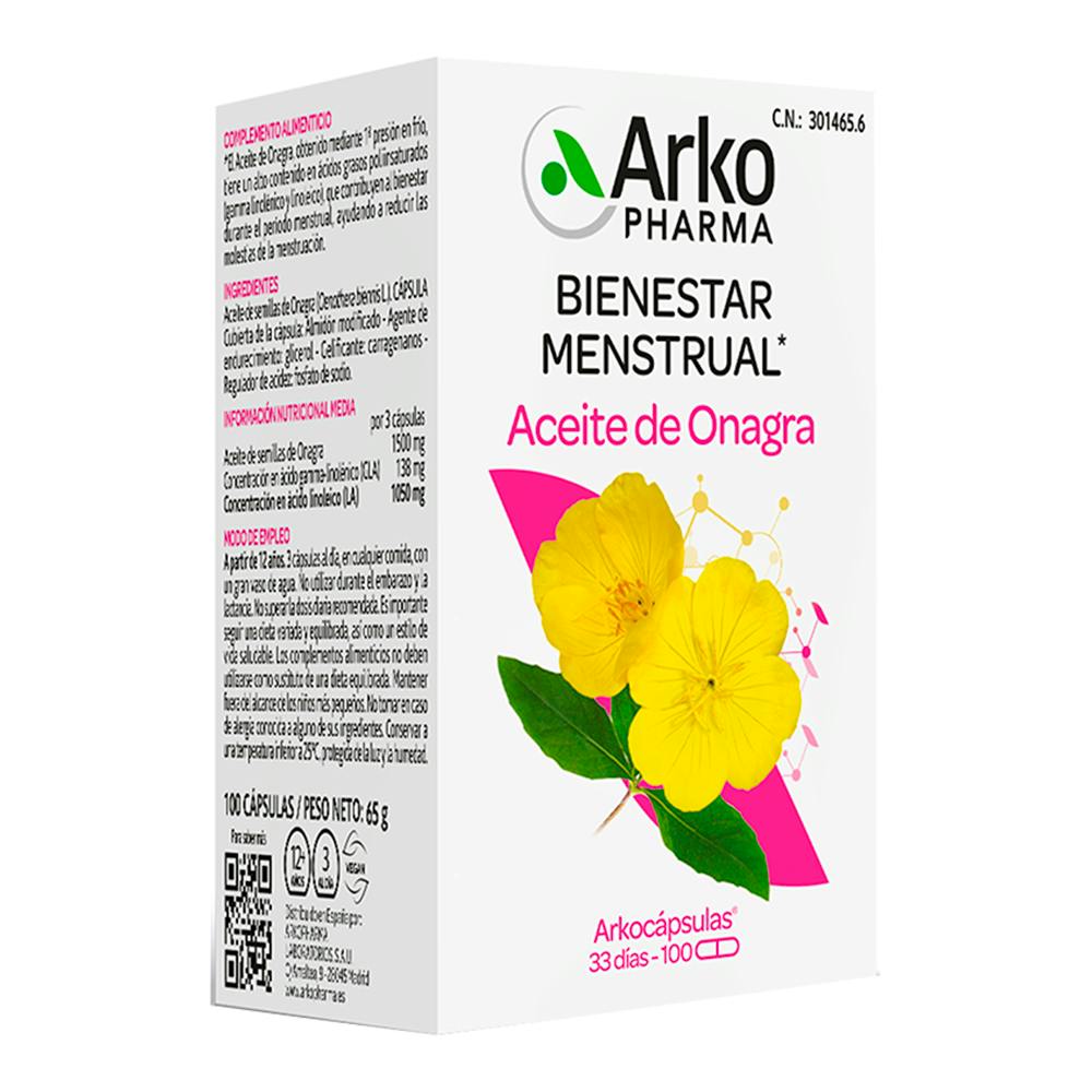 ACEITE DE ONAGRA ARKOPHARMA 500 MG 100 CAPSULAS