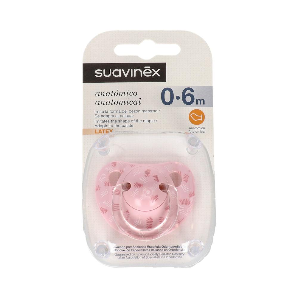 CHUPETE LATEX ANATOMICO SUAVINEX 0 6 MESES 1 UNIDAD