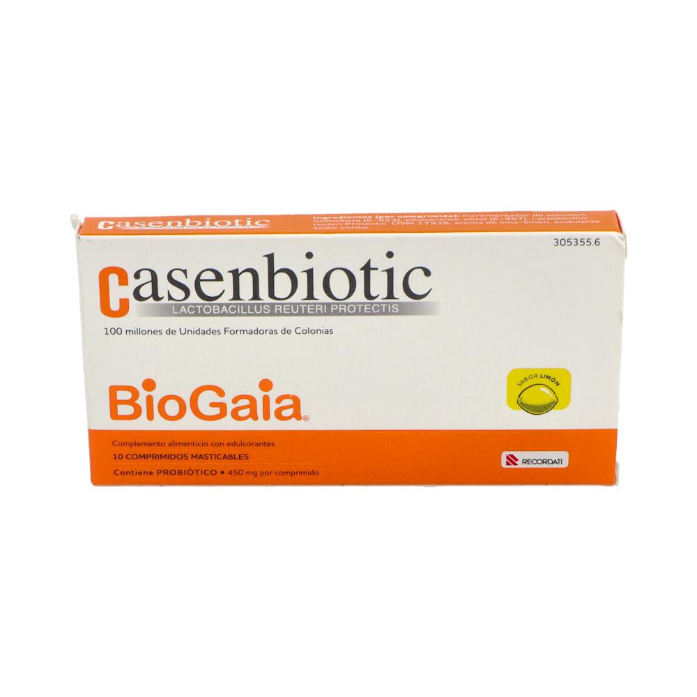 CASENBIOTIC 10 COMPRIMIDOS SABOR LIMON