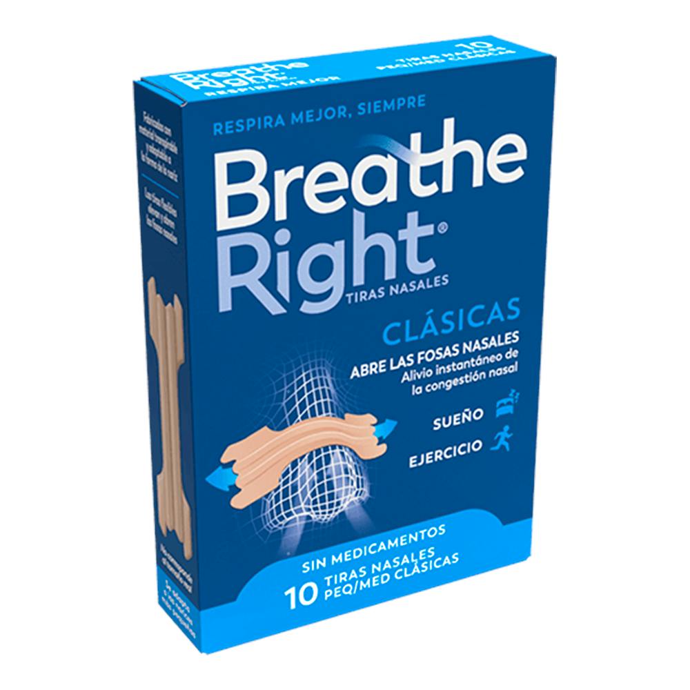 BREATHE RIGHT CLASICAS TIRA NASAL PEQUEÑA 10 UNIDADES
