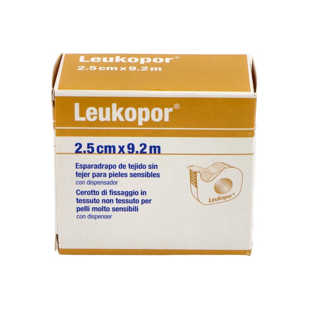 ESPARADRAPO HIPOALERGICO LEUKOPOR PAPEL 25 X 92 M DISPENSADOR