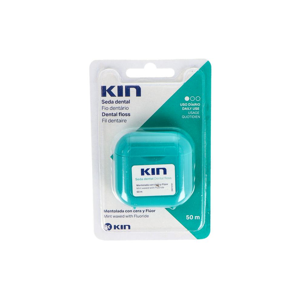 KIN SEDA DENTAL MENTOLADA CON CERA 1 ENVASE 50 M