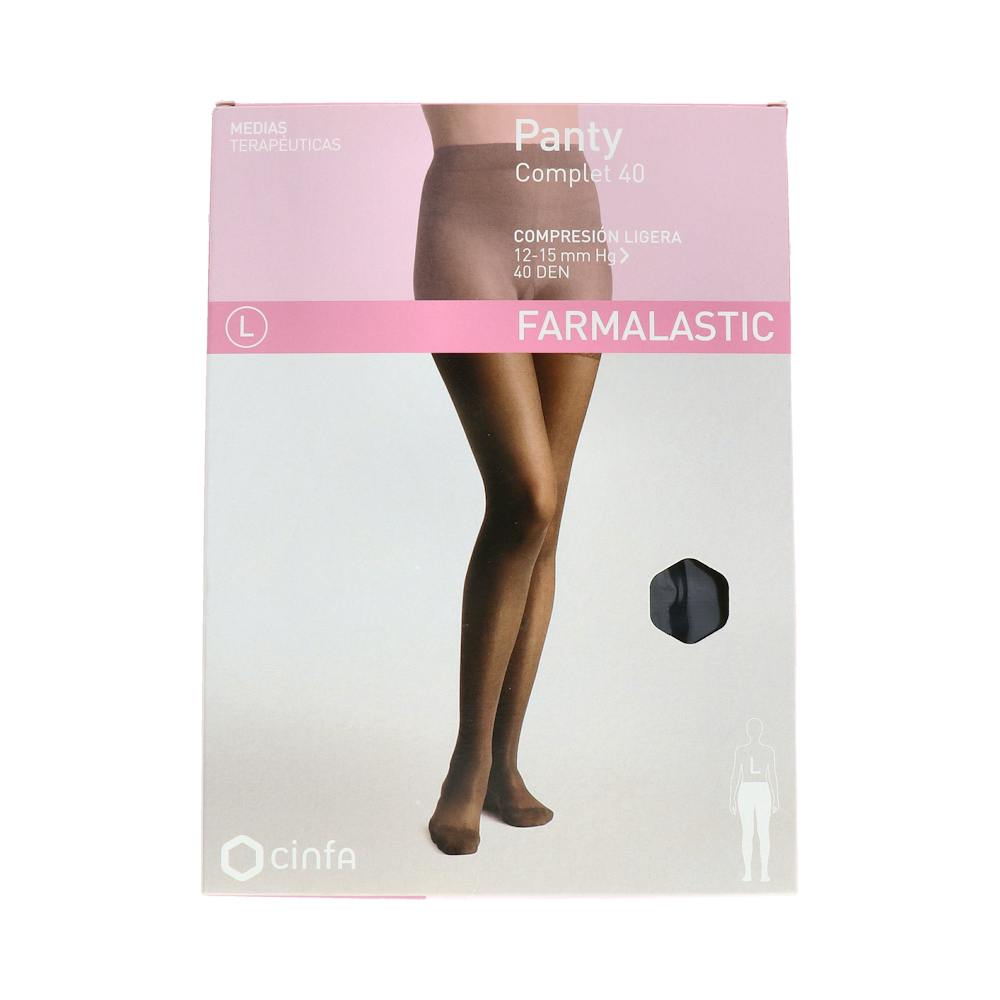 PANTY COMP LIGERA FARMALASTIC 40 DEN NEGRO T GD