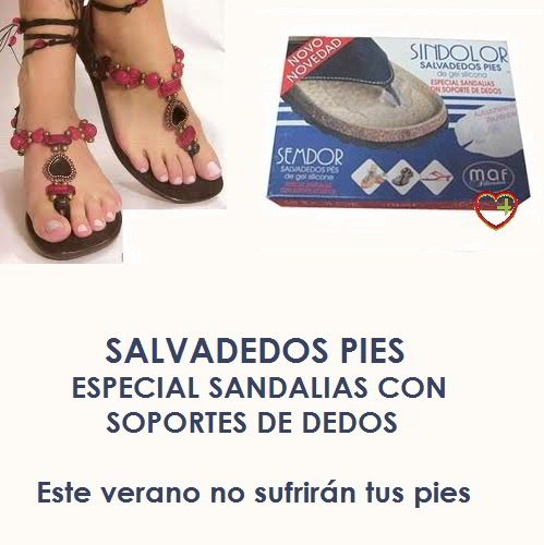 PLANTILLA SILICONA SINDOLOR SALVADEDOS PIES MODELO SANDALIA