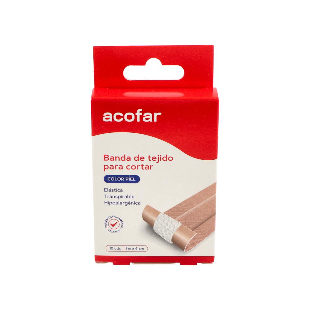 ACOFAR TIRITAS POROSO C PIEL 10X6CM 10U